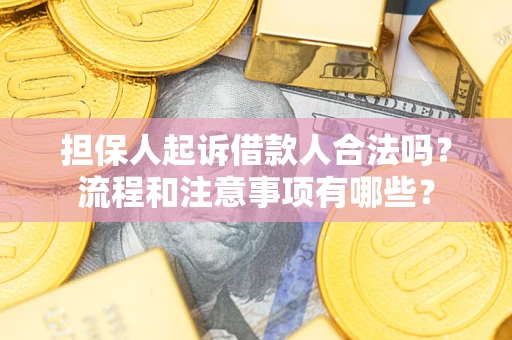 北京担保人起诉借款人合法吗？流程和注意事项有哪些？