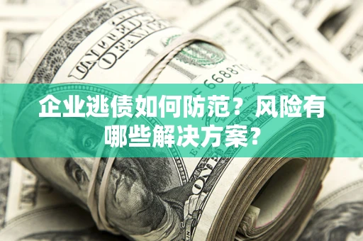 北京企业逃债如何防范？风险有哪些解决方案？