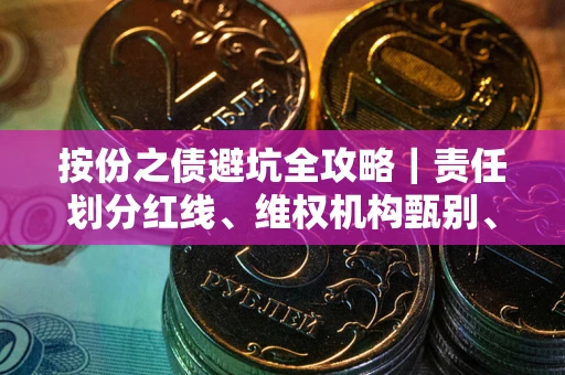 北京按份之债避坑全攻略｜责任划分红线、维权机构甄别、纠纷处理全流程拆解