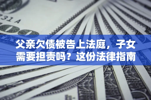 北京父亲欠债被告上法庭，子女需要担责吗？这份法律指南必须看完