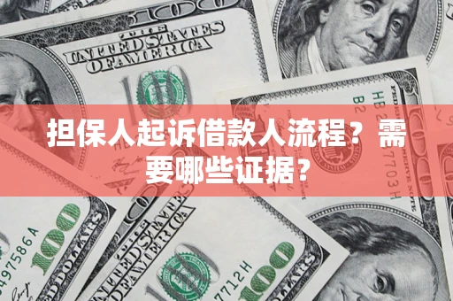 北京担保人起诉借款人流程?需要哪些证据? 北京担保人起诉借款人流程?需要哪些证据?