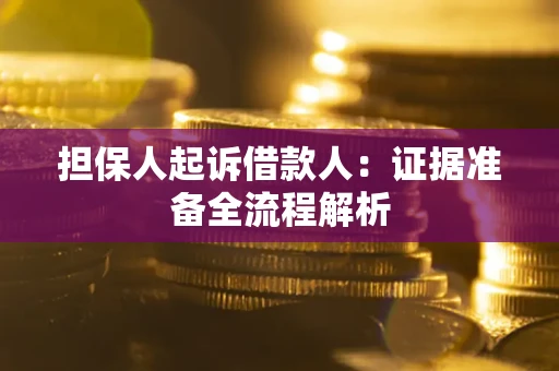 北京担保人起诉借款人：证据准备全流程解析