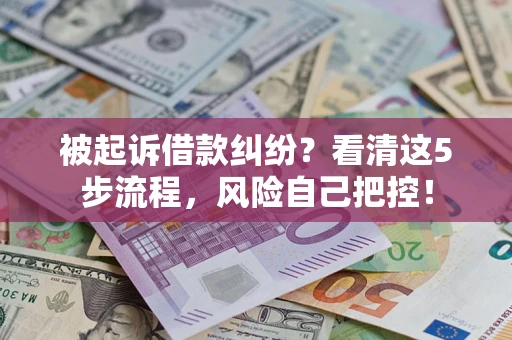 北京被起诉借款纠纷？看清这5步流程，风险自己把控！