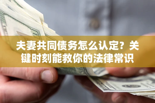 北京夫妻共同债务怎么认定？关键时刻能救你的法律常识